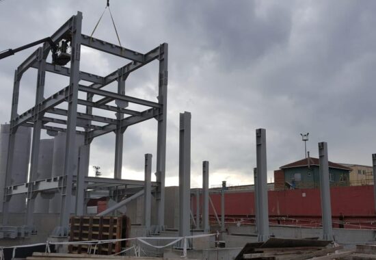 arıtma tesisi, endüstriyel çelik yapı