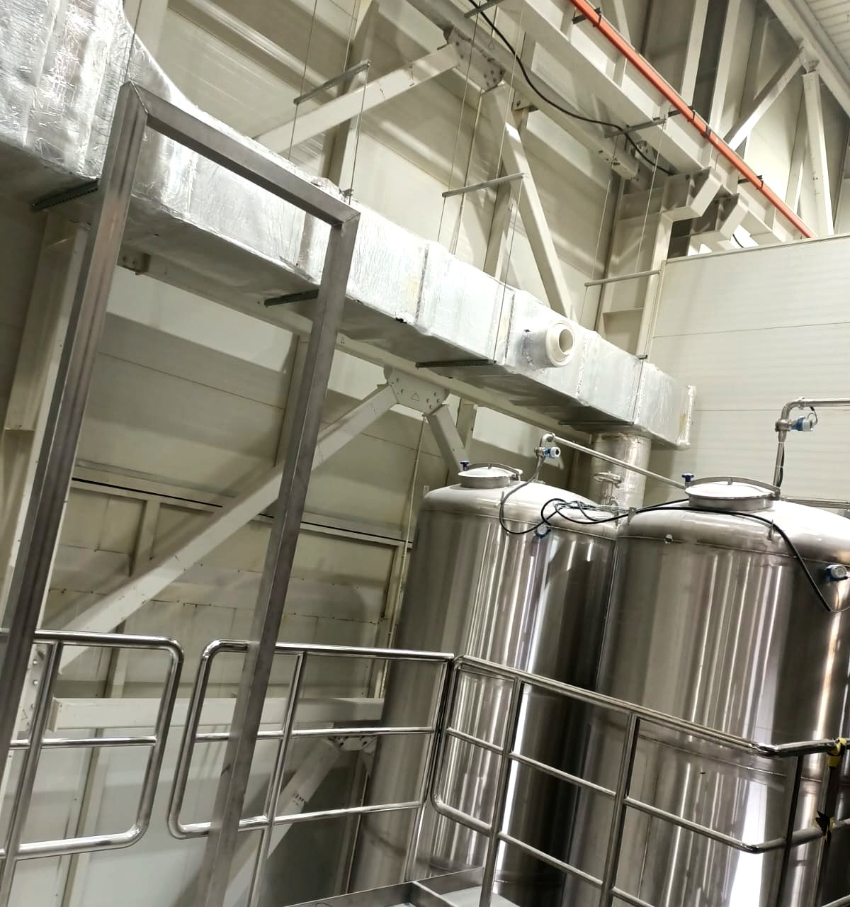 Silo alanında sıcak daldırma galvanizli yürüme platformu ve korkuluk